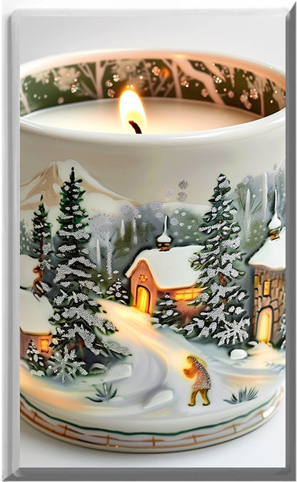 Candle Design on a Glow Covers Home Decor Night Light Wall Plate - Delight in the Light and See in the Dark