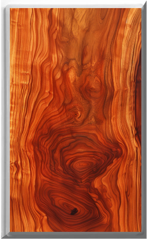 Cherry Wood - Glow Covers Home Decor Night Light Wall Plate - Delight in the Light and See in the Dark