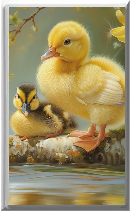 Chick and Duckling - Glow Covers Home Decor Night Light Wall Plate - Delight in the Light and See in the Dark