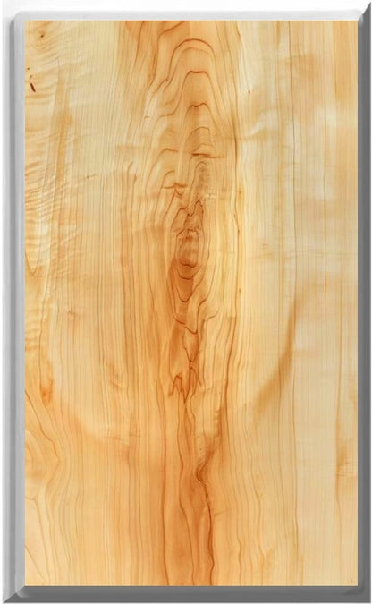 Maple wood design on a Glow Covers Home Decor Night Light Wall Plate - Delight in the Light and See in the Dark