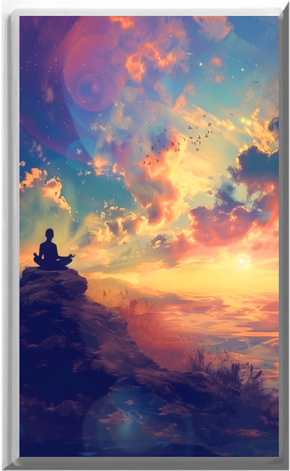 Meditation - Glow Covers Home Decor Night Light Wall Plate - Delight in the Light and See in the Dark