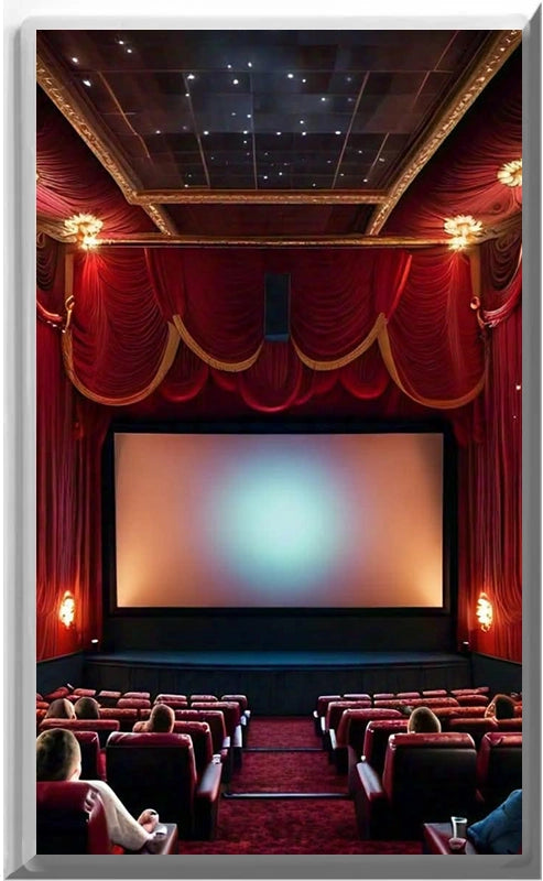 Movie Theater - Glow Covers Home Decor Night Light Wall Plate - Delight in the Light and See in the Dark