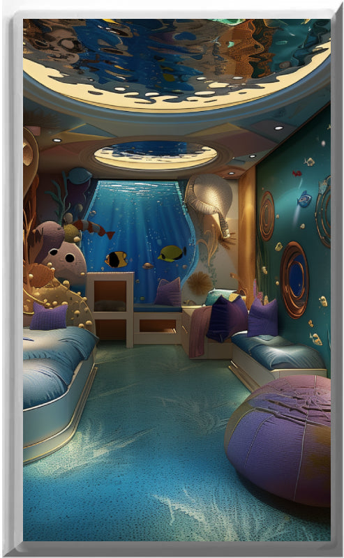 Under the Sea - Glow Covers Home Decor Night Light Wall Plate - Delight in the Light and See in the Dark