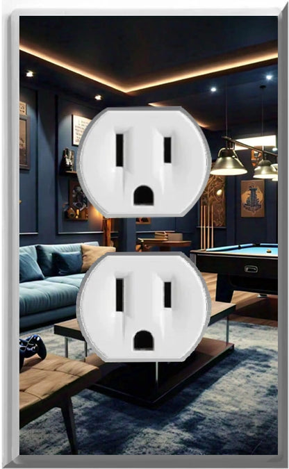 Game Room - Glow Covers Home Decor Night Light Wall Plate - Delight in the Light and See in the Dark