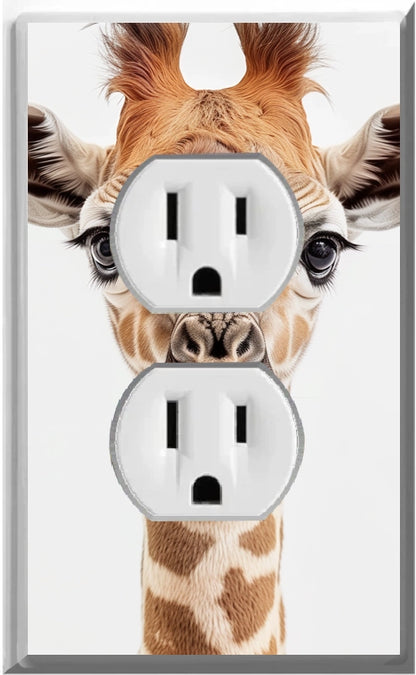 Baby Giraffe - Glow Covers Home Decor Night Light Wall Plate - Delight in the Light and See in the Dark