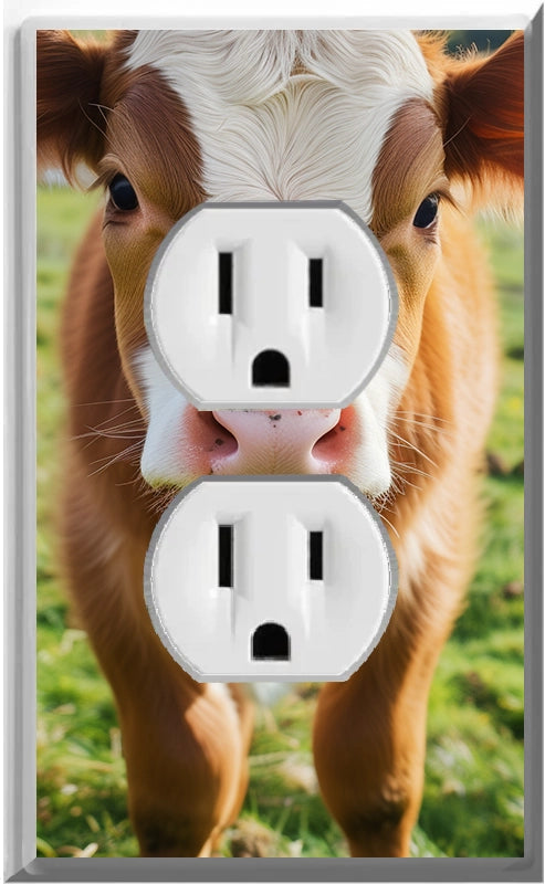 Calf - Glow Covers Home Decor Night Light Wall Plate - Delight in the Light and See in the Dark