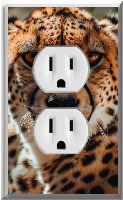 Cheetah - Glow Covers Home Decor Night Light Wall Plate - Delight in the Light and See in the Dark