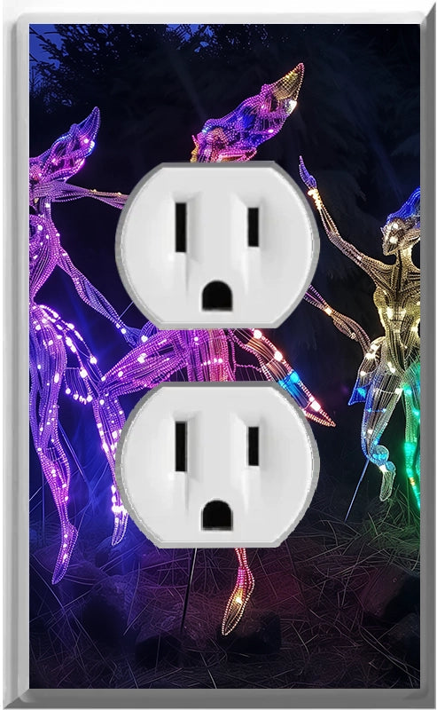 Electric Elves - Glow Covers Home Decor Night Light Wall Plate - Delight in the Light and See in the Dark