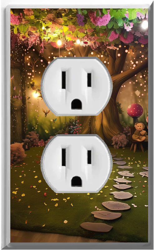 Enchanted Forest - Glow Covers Home Decor Night Light Wall Plate - Delight in the Light and See in the Dark