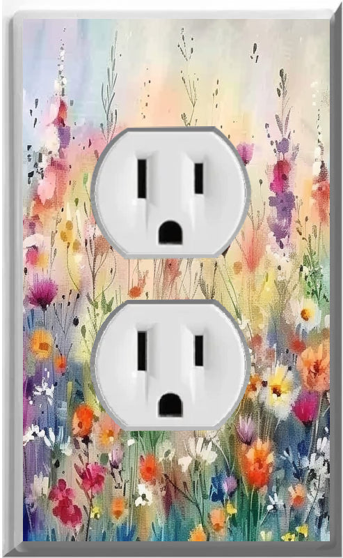 Cherry Blossoms - Glow Covers Home Decor Night Light Wall Plate - Delight in the Light and See in the Dark