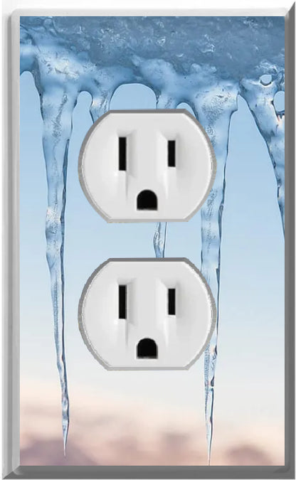 Icicle Glow Covers Home Decor Night Light Wall Plate - Delight in the Light and See in the Dark