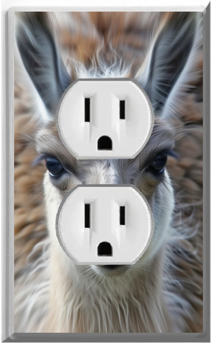 Baby Llama - Glow Covers Home Decor Night Light Wall Plate - Delight in the Light and See in the Dark