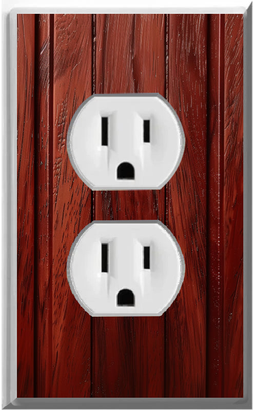 Mahogany - Glow Covers Home Decor Night Light Wall Plate - Delight in the Light and See in the Dark