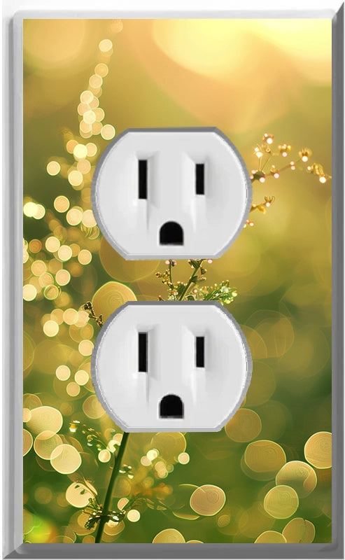 Mellow Yellow Morning - Glow Covers Home Decor Night Light Wall Plate - Delight in the Light and See in the Dark