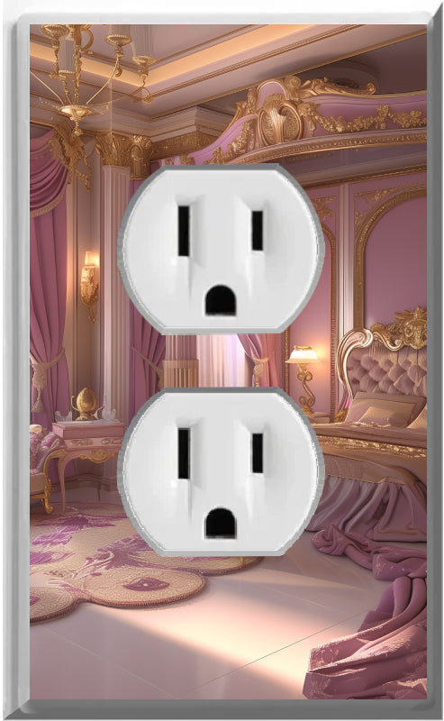 Princess Room Theme Design on a Glow Covers Home Decor Night Light Wall Plate - Delight in the Light and See in the Dark