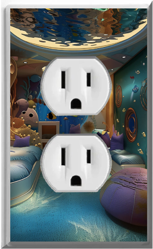 Under the Sea - Glow Covers Home Decor Night Light Wall Plate - Delight in the Light and See in the Dark