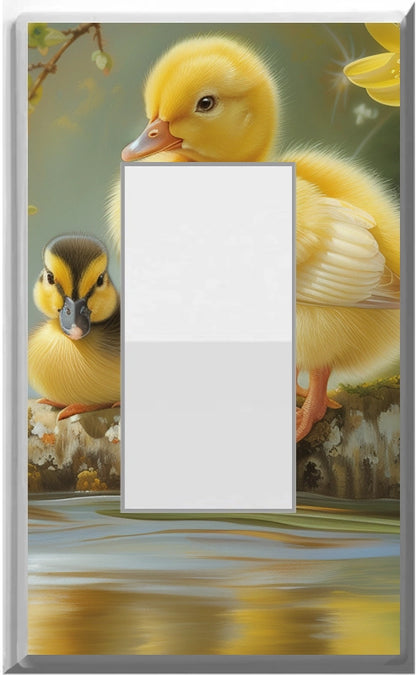 Chick and Duckling - Glow Covers Home Decor Night Light Wall Plate - Delight in the Light and See in the Dark