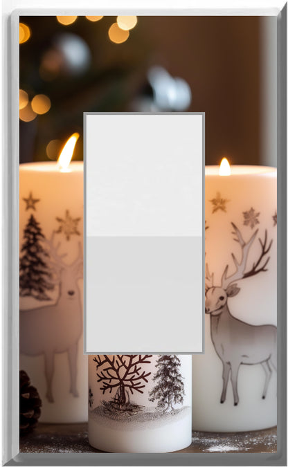 Bougies de Noël - Plaque murale pour veilleuse de décoration d'intérieur Glow Covers - Profitez de la lumière et voyez dans le noir