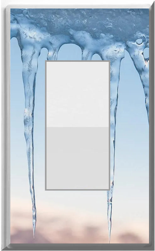 Icicle Glow Covers Home Decor Night Light Wall Plate - Delight in the Light and See in the Dark