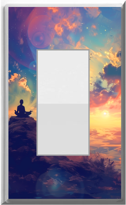 Meditation - Glow Covers Home Decor Night Light Wall Plate - Delight in the Light and See in the Dark