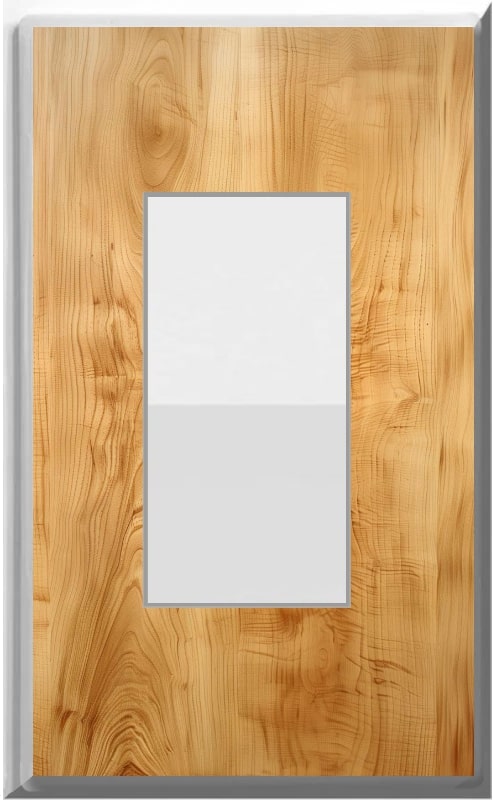 Oak wood design on a Glow Covers Home Decor Night Light Wall Plate - Delight in the Light and See in the Dark