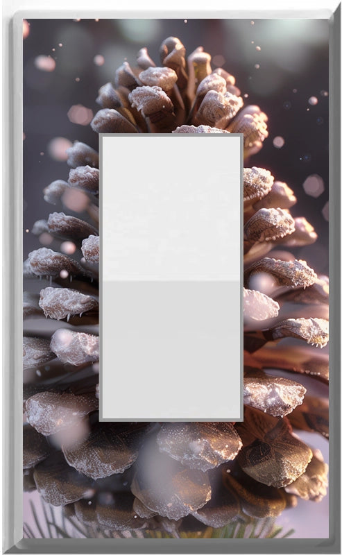 Pinecone Design on a Glow Covers Home Decor Night Light Wall Plate - Delight in the Light and See in the Dark