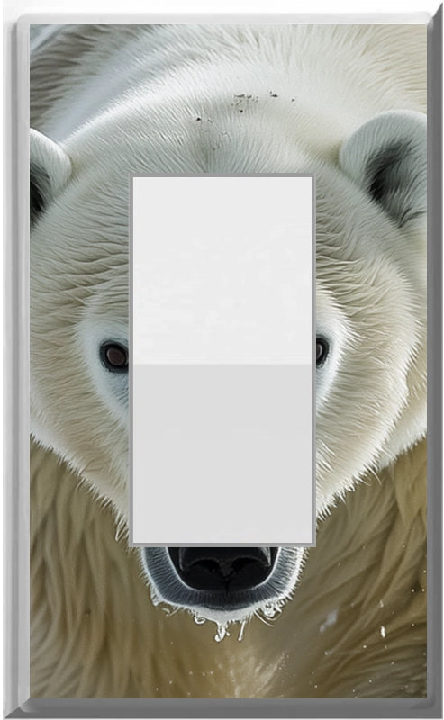 Polar Bear Design on a Glow Covers Home Decor Night Light Wall Plate - Delight in the Light and See in the Dark