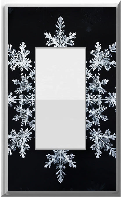 Snowflake - Glow Covers Home Decor Night Light Wall Plate - Delight in the Light and See in the Dark