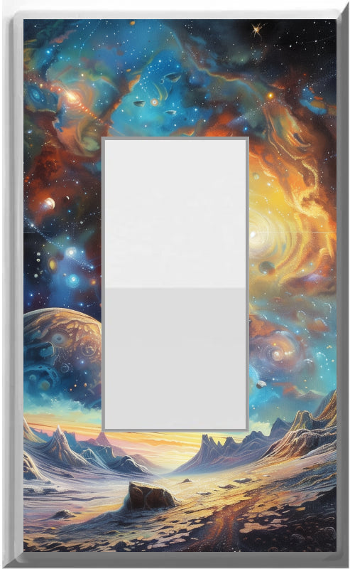 Space Glow Covers Home Decor Night Light Wall Plate - Delight in the Light and See in the Dark