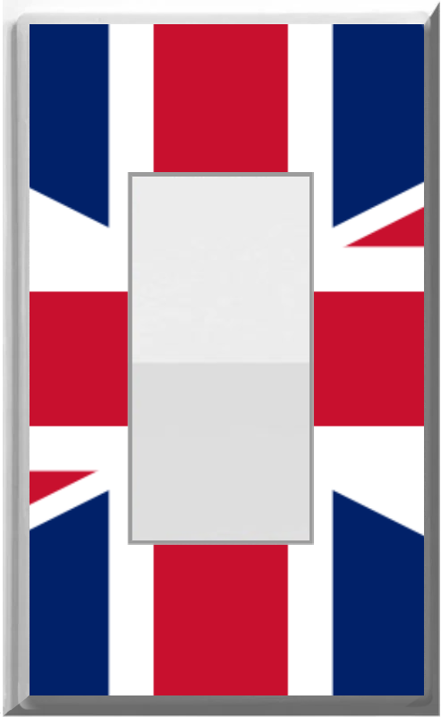 United Kingdom UK Flag Design on a Glow Covers Home Decor Night Light Wall Plate - Delight in the Light and See in the Dark (Copy)