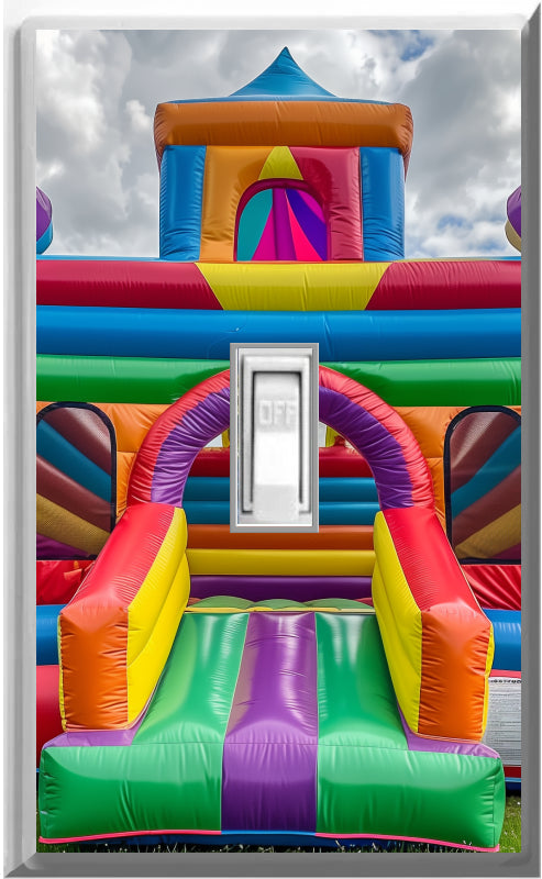 Bounce House - Glow Covers Home Decor Night Light Wall Plate - Delight in the Light and See in the Dark