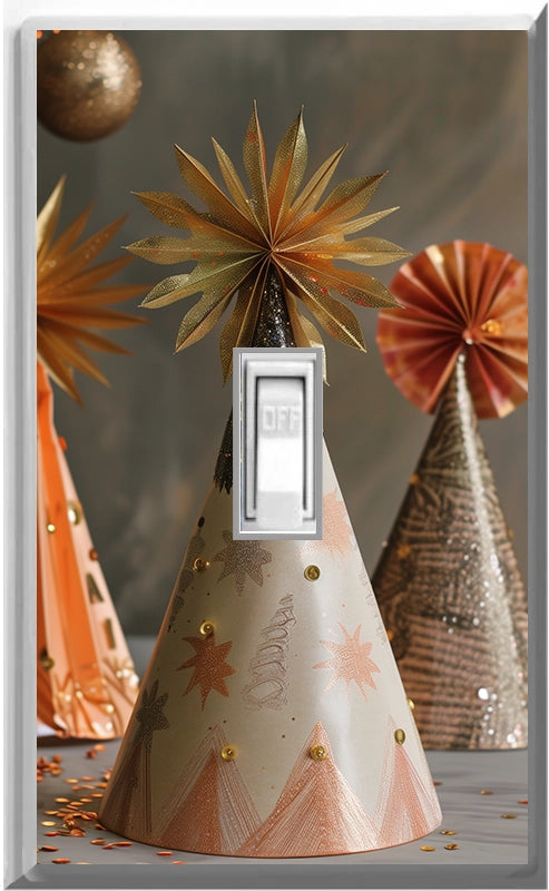 Celebration Party Hats - Glow Covers Home Decor Night Light Wall Plate - Delight in the Light and See in the Dark