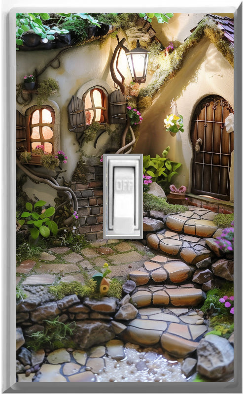 Charming Fairy House - Glow Covers Home Decor Night Light Wall Plate - Delight in the Light and See in the Dark