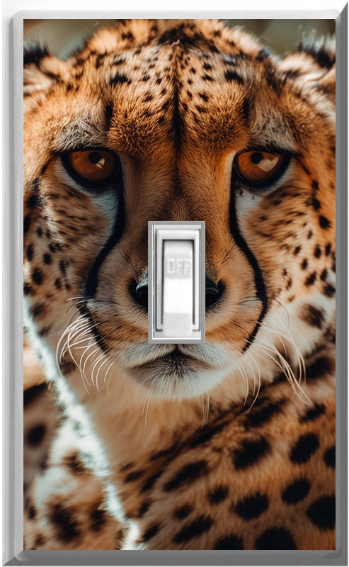 Cheetah - Glow Covers Home Decor Night Light Wall Plate - Delight in the Light and See in the Dark