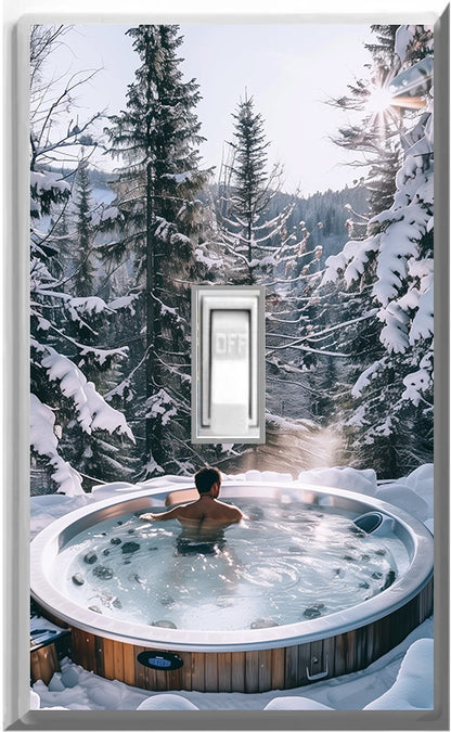 Hot Tubbing - Glow Covers Home Decor Night Light Wall Plate - Delight in the Light and See in the Dark