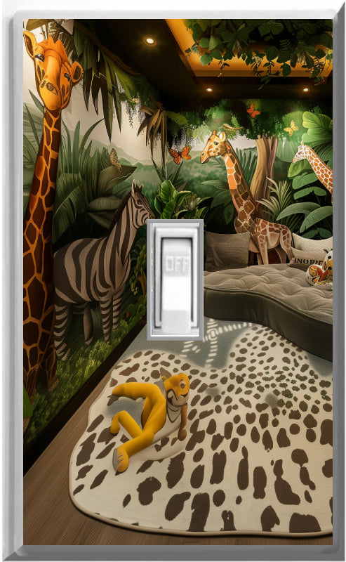 Jungle Room - Glow Covers Home Decor Night Light Wall Plate - Delight in the Light and See in the Dark