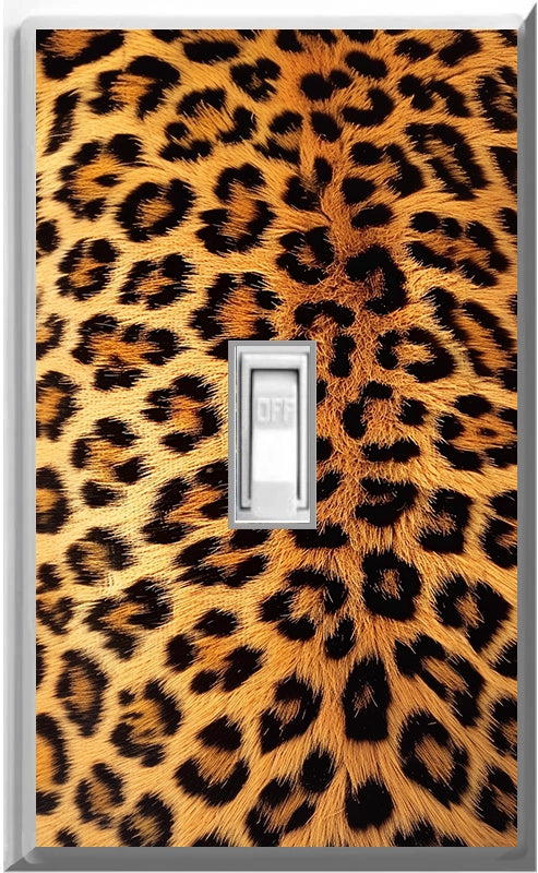 Placa de luz de noche para pared con estampado de leopardo que brilla en la oscuridad para decoración del hogar. Deléitese con la luz y vea en la oscuridad