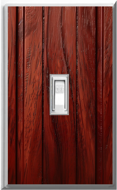 Mahogany - Glow Covers Home Decor Night Light Wall Plate - Delight in the Light and See in the Dark