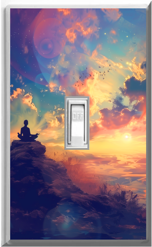 Meditation - Glow Covers Home Decor Night Light Wall Plate - Delight in the Light and See in the Dark