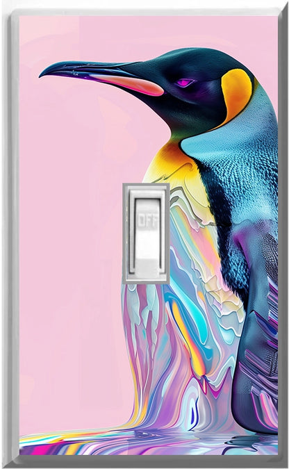 Penguin Design on a Glow Covers Home Decor Night Light Wall Plate - Delight in the Light and See in the Dark