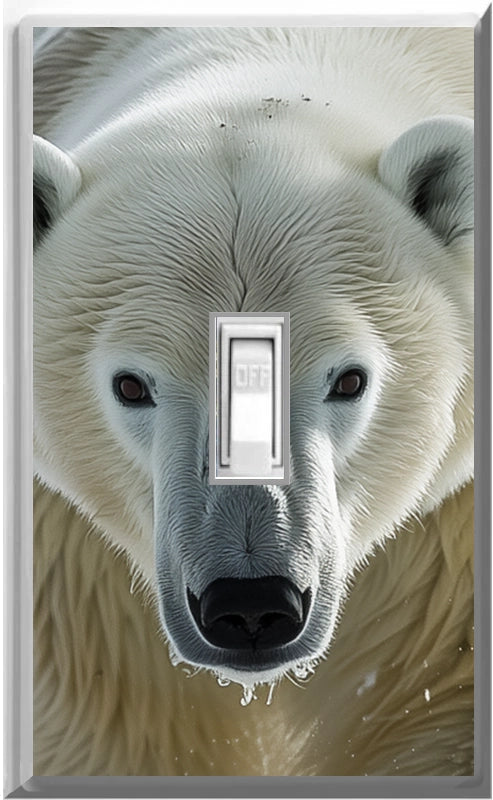 Polar Bear Design on a Glow Covers Home Decor Night Light Wall Plate - Delight in the Light and See in the Dark