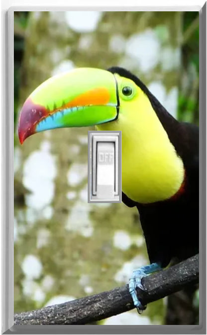 Toucan - Plaque murale pour veilleuse décorative pour la maison Glow Covers - Profitez de la lumière et voyez dans le noir