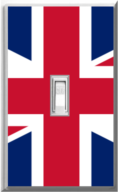 United Kingdom UK Flag Design on a Glow Covers Home Decor Night Light Wall Plate - Delight in the Light and See in the Dark (Copy)