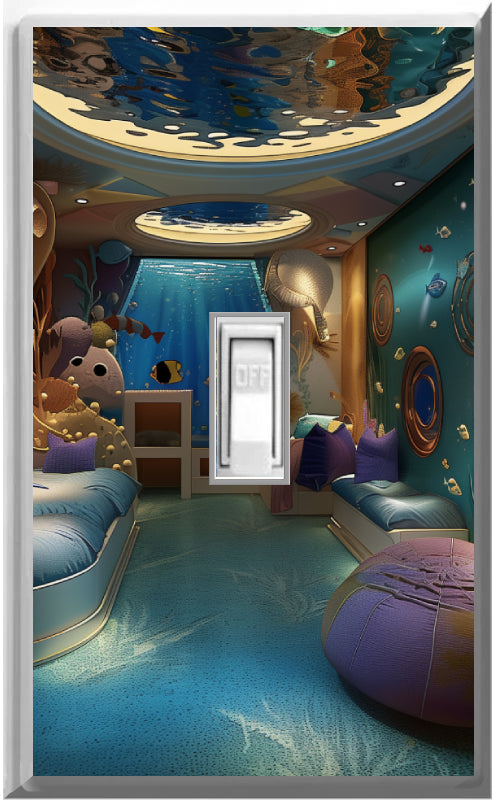 Under the Sea - Glow Covers Home Decor Night Light Wall Plate - Delight in the Light and See in the Dark