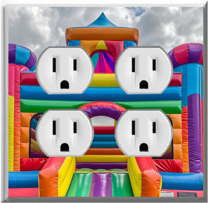 Bounce House - Glow Covers Home Decor Night Light Wall Plate - Delight in the Light and See in the Dark