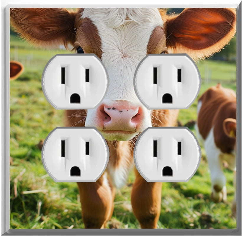 Calf - Glow Covers Home Decor Night Light Wall Plate - Delight in the Light and See in the Dark