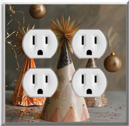 Celebration Party Hats - Glow Covers Home Decor Night Light Wall Plate - Delight in the Light and See in the Dark