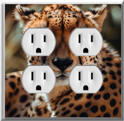 Cheetah - Glow Covers Home Decor Night Light Wall Plate - Delight in the Light and See in the Dark