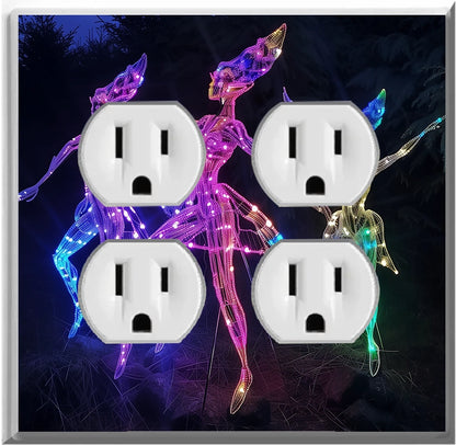 Electric Elves - Glow Covers Home Decor Night Light Wall Plate - Delight in the Light and See in the Dark