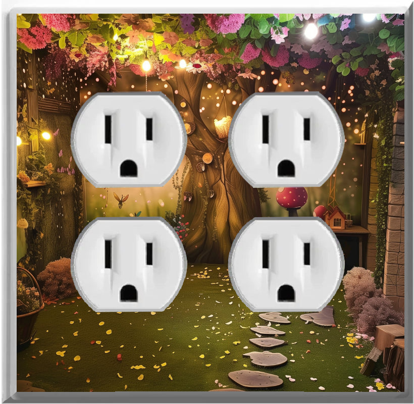 Enchanted Forest - Glow Covers Home Decor Night Light Wall Plate - Delight in the Light and See in the Dark